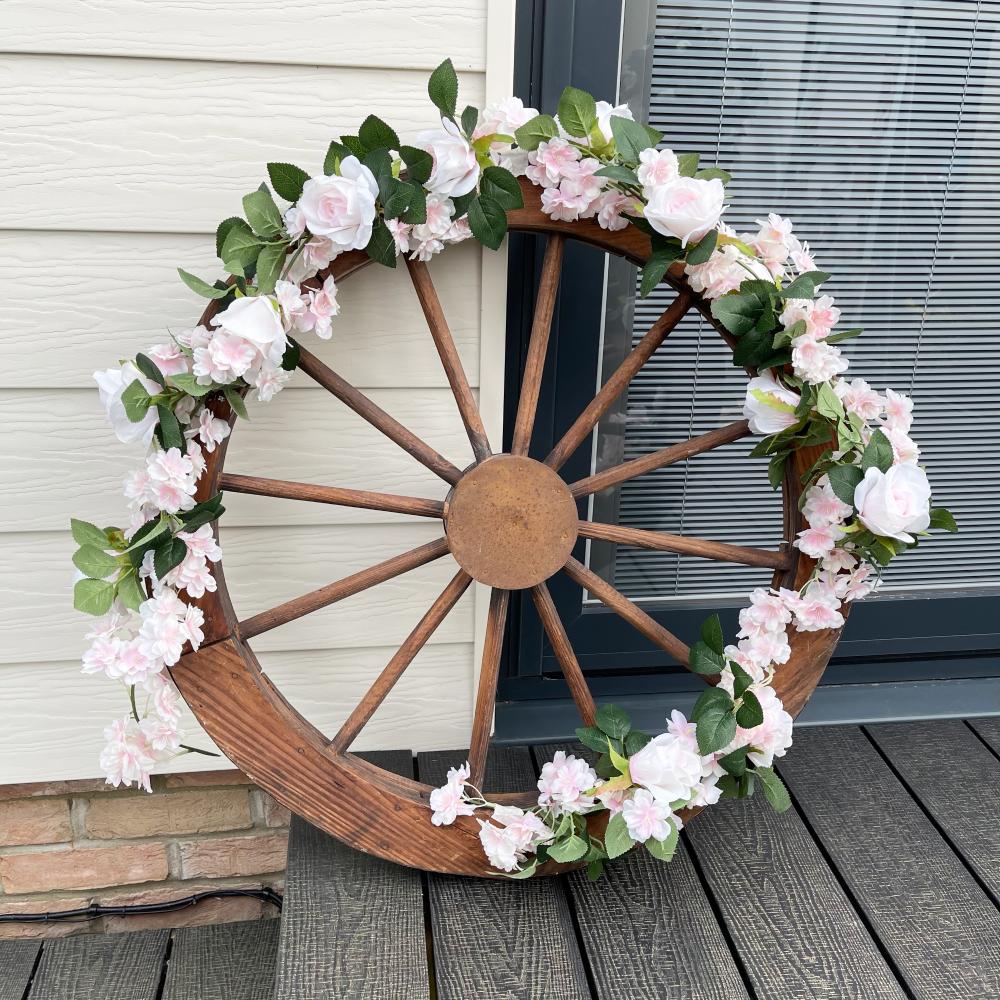 Wooden Decorated Wheel £20.00