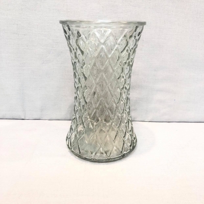 Clear Diamond Vase