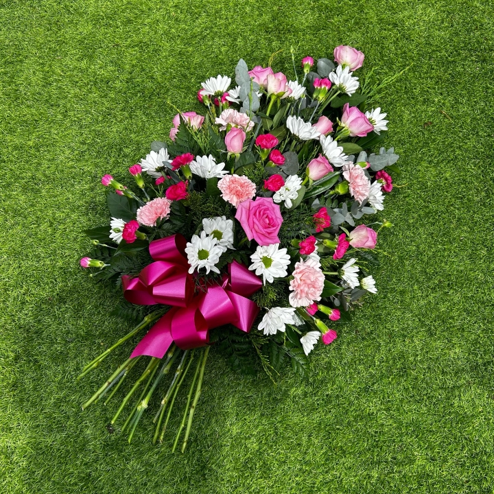 Pink Oasis Spray with Roses