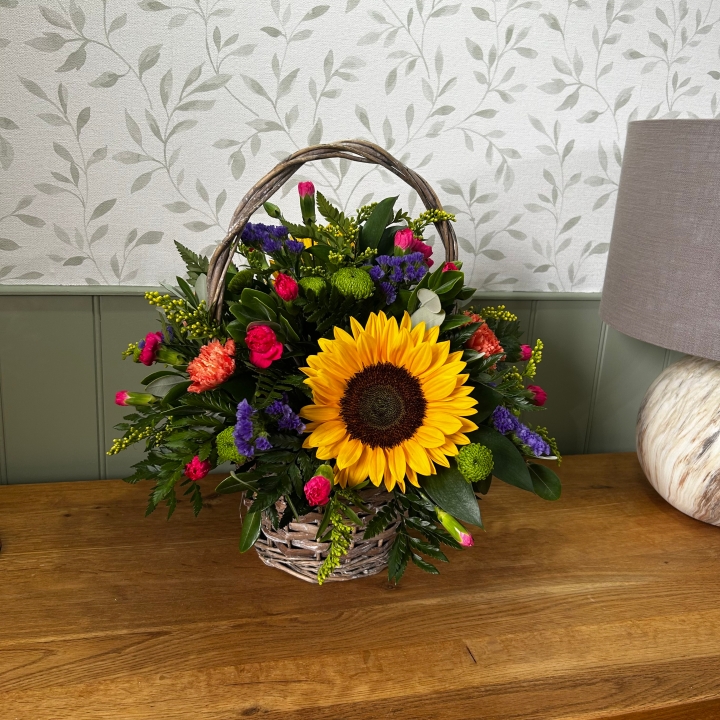 Vibrant Basket Arrangement