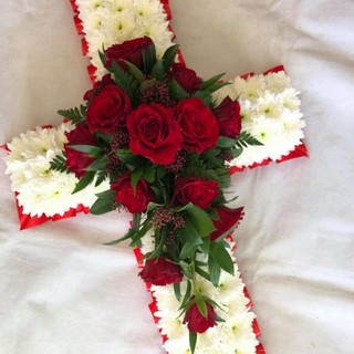 Red and White Massed cross