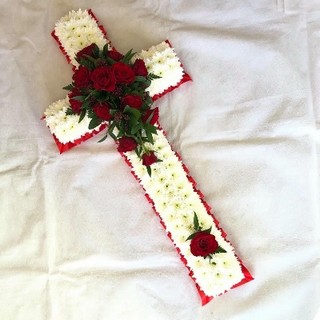 Red and White Massed cross