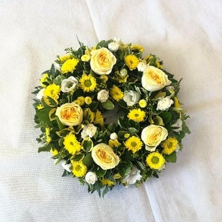 Yellow Rose Wreath
