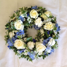 Blue Hydrangea Wreath