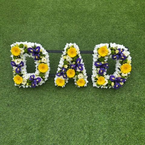 Green, Purple and White Dad