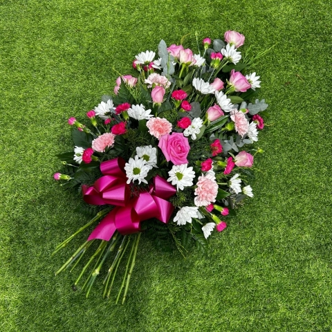 Pink Oasis Spray with Roses