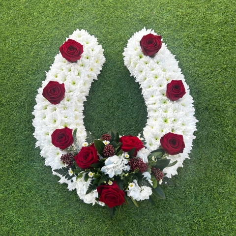 Red and White Horseshoe