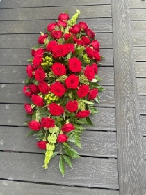 Red Rose Coffin Spray